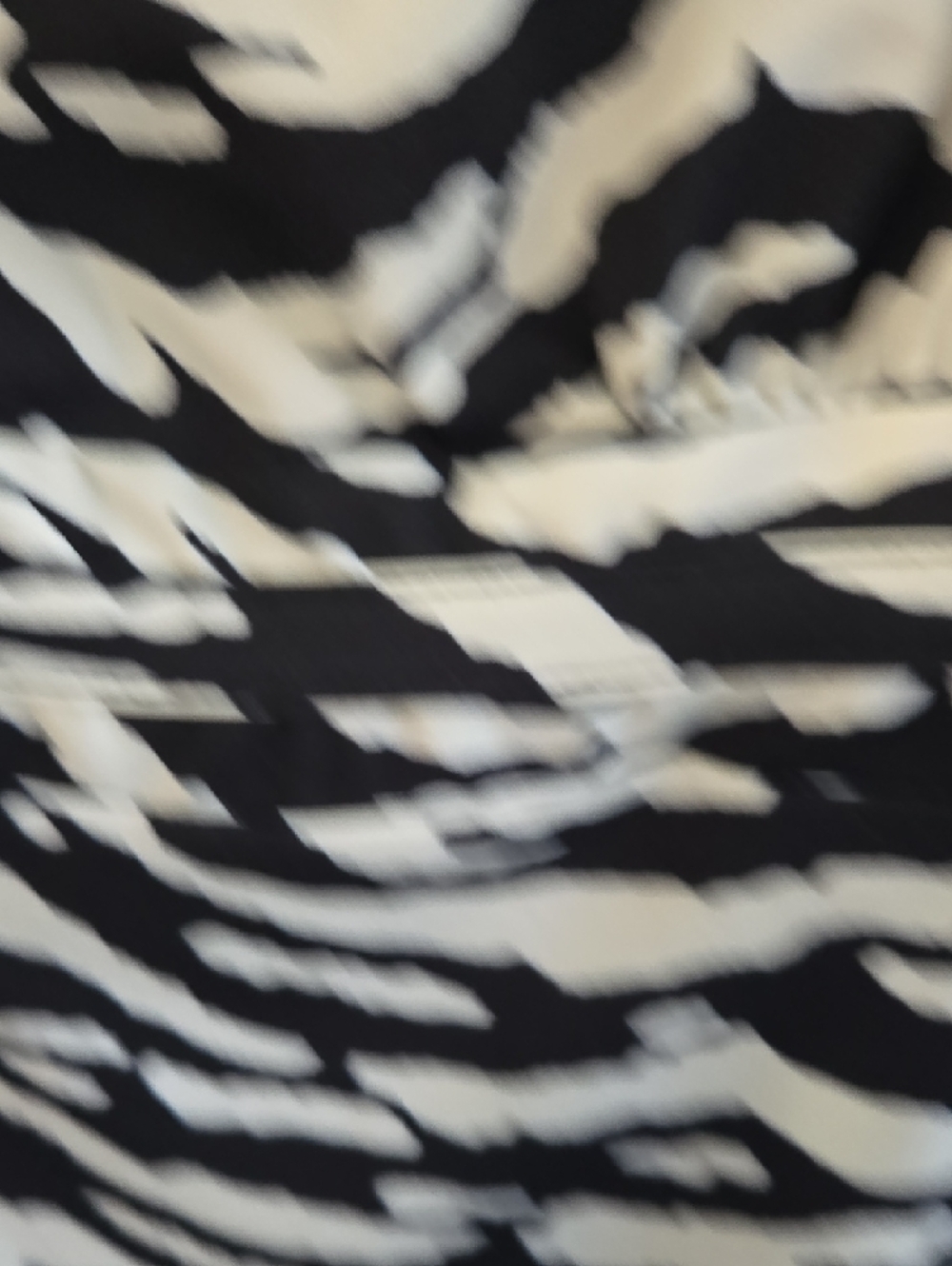 INC International Concepts Black and White Zebra-Print Long Sleeve Dress - Picture 7 of 11
